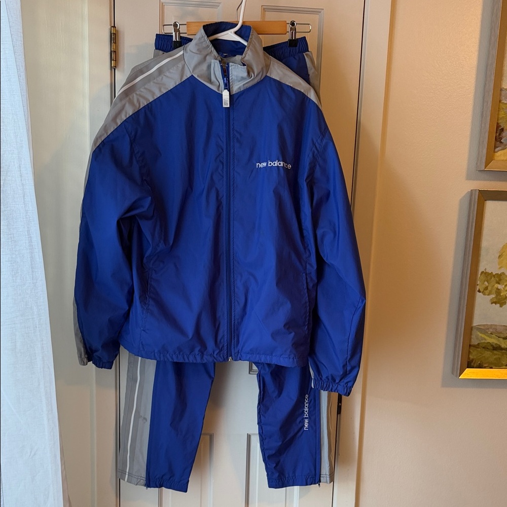 New Balance Blue and Gray Tracksuit